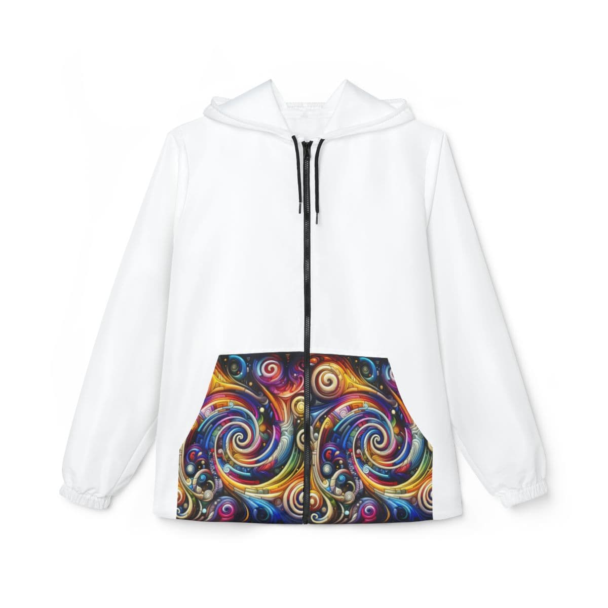 Color Spiral Windbreaker Jacket