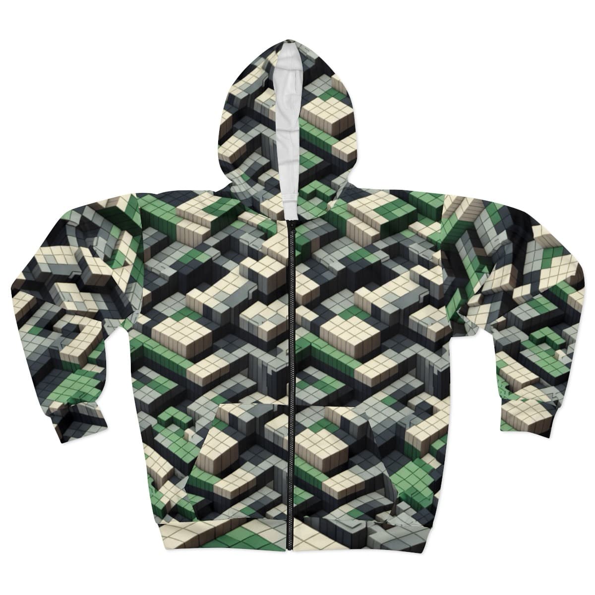 Geometric Camo Hoodie 