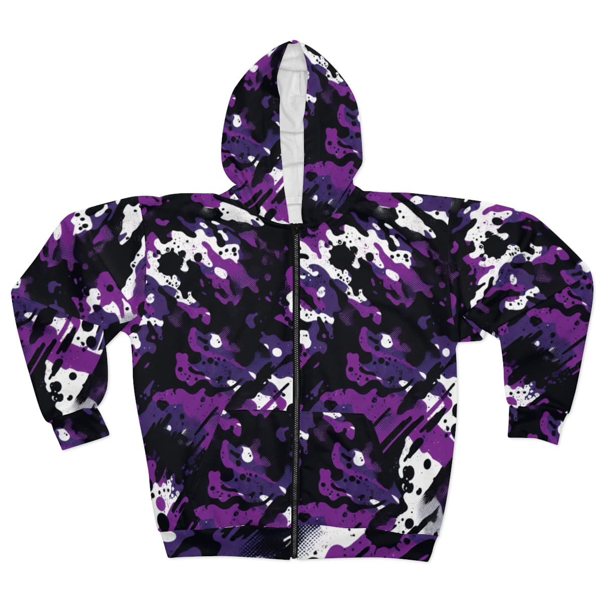 Purple Camo Zip Hoodie